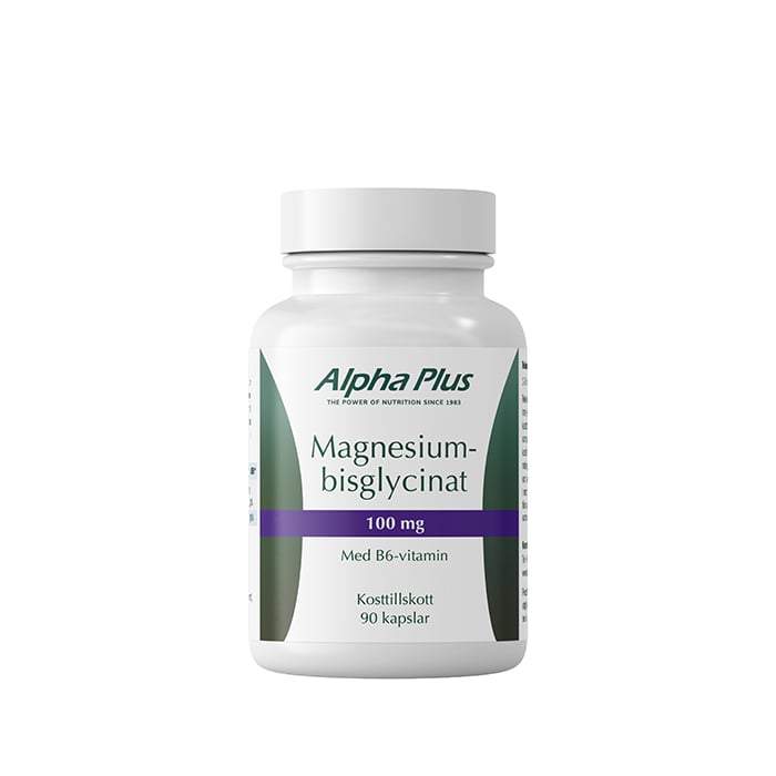 Magnesiumbisglycinat 100mg 90 kapsler