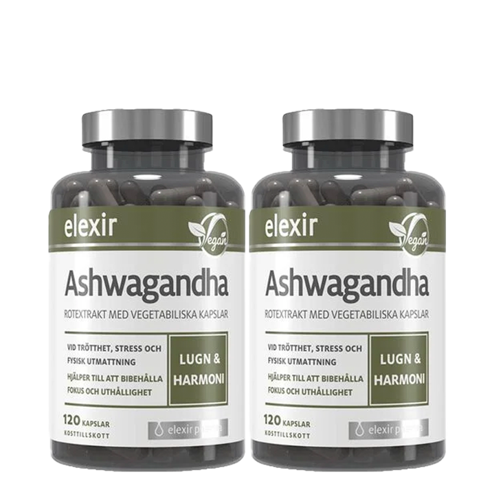 2 x Ashwagandha 120 kapslar