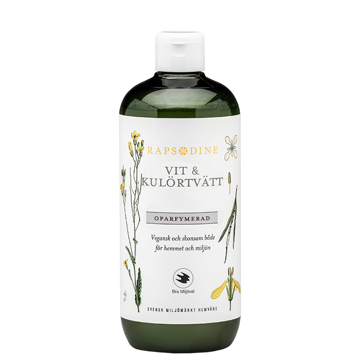 Hvit og farget klesvask Uparfymert 750 ml