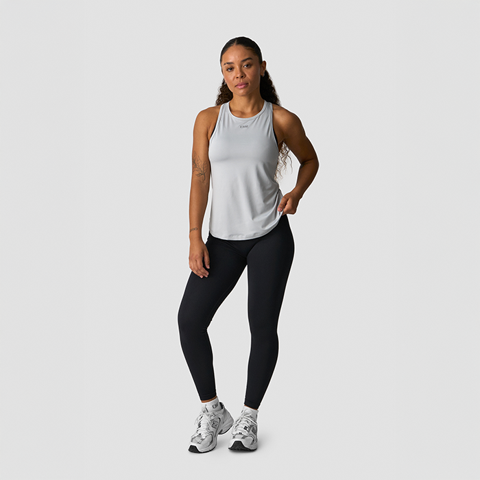 High Neck Tank Top, Light Grey