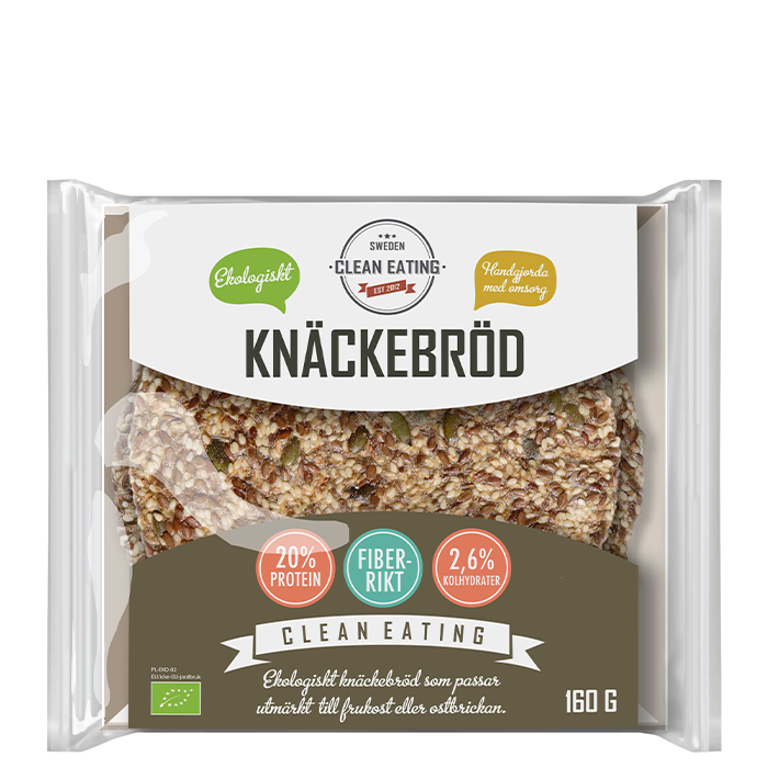 Økologisk knekkebrød, 160 g