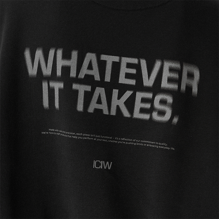 Essence Oversized Sweatshirt Svart