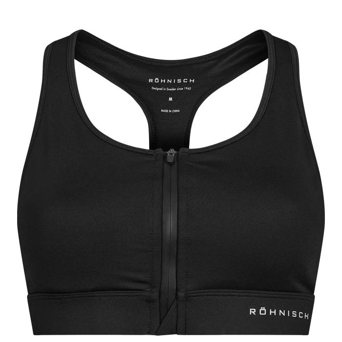 Essential Zip Sports-bh Svart