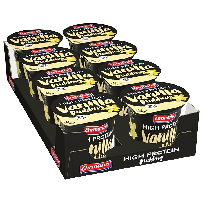 8 x Ehrmann Protein Pudding, 200 g chocolate