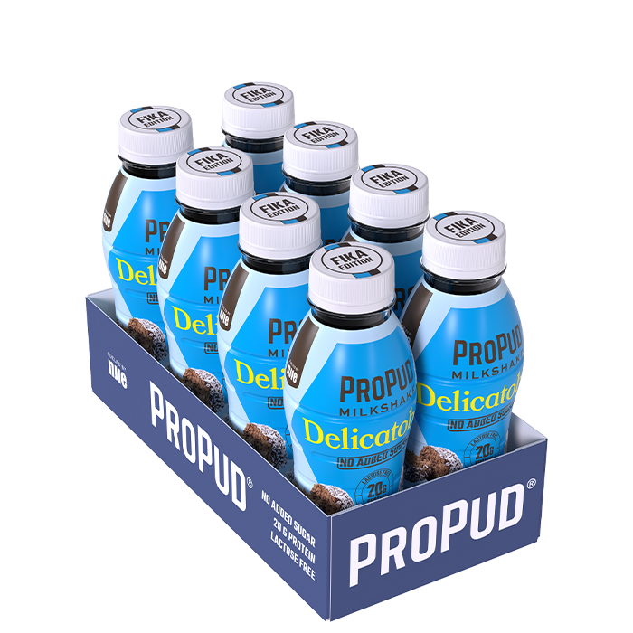 8 x ProPud Protein Milkshake, 330 ml, Delicatoboll