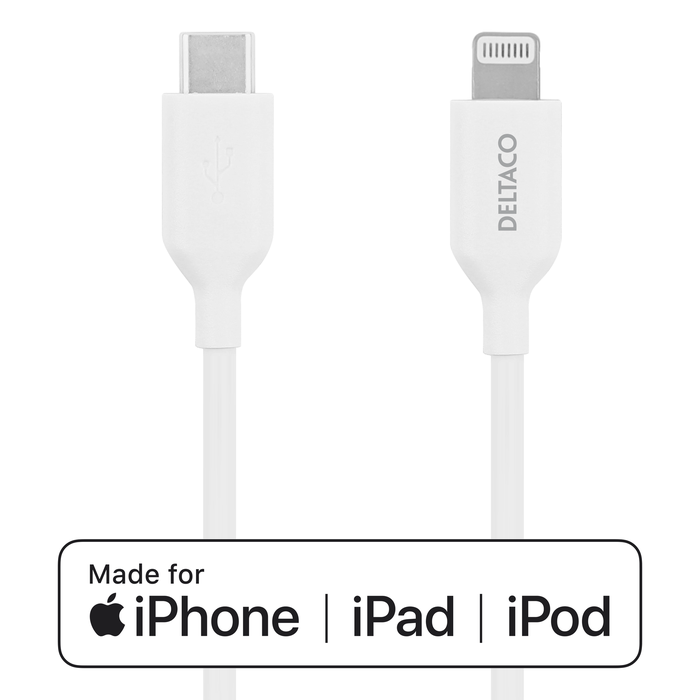 USB-C til Lightning Ladekabel Hvit 1 m
