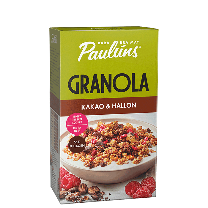 Granola Kakao Bringebær 450 g