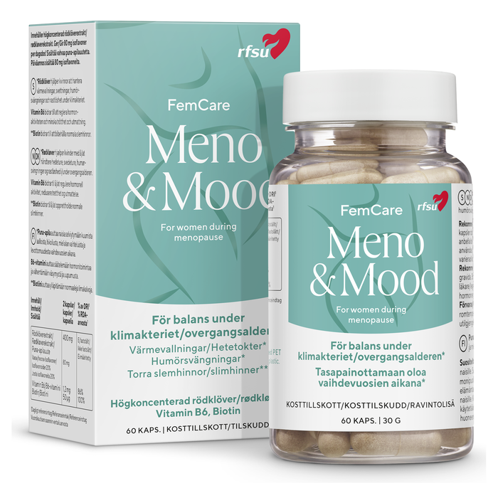 RFSU Meno og Mood 60 kapsler