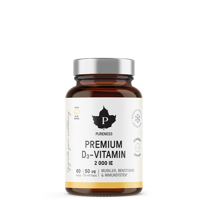 Premium D3-vitamin 60 kapsler