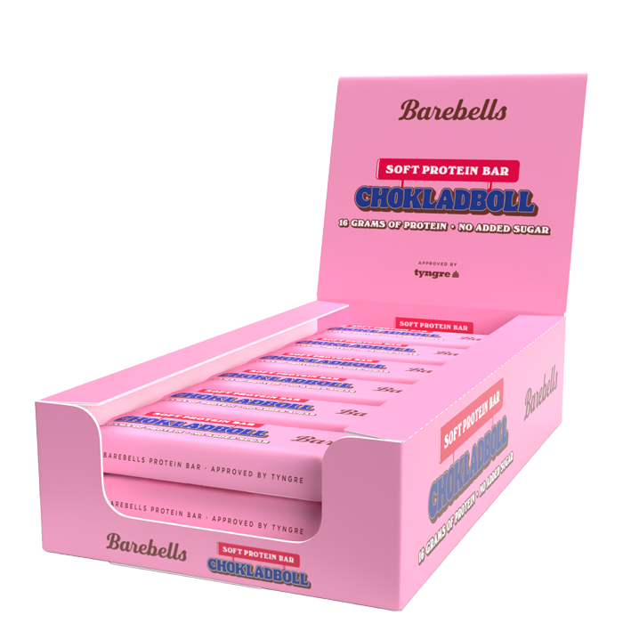 12 x Barebells Soft Bar, 55 g, Chocolate Ball