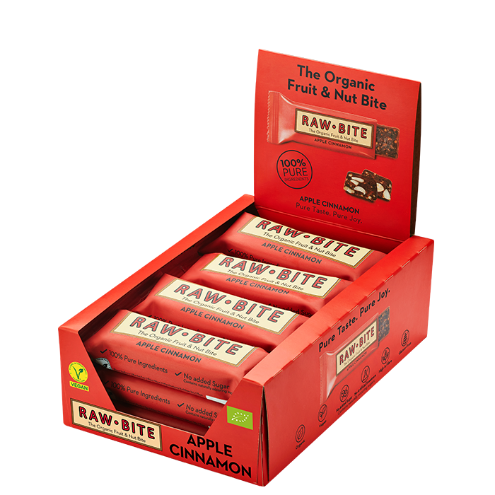 12 x Frukt & N&oslash;ttbar 50 g apple_cinnamon