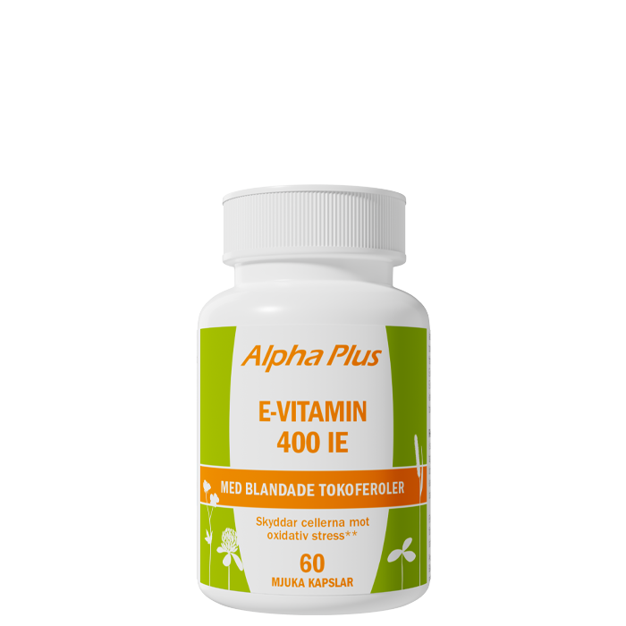 E-vitamin 400IE, 60 myk kapsler