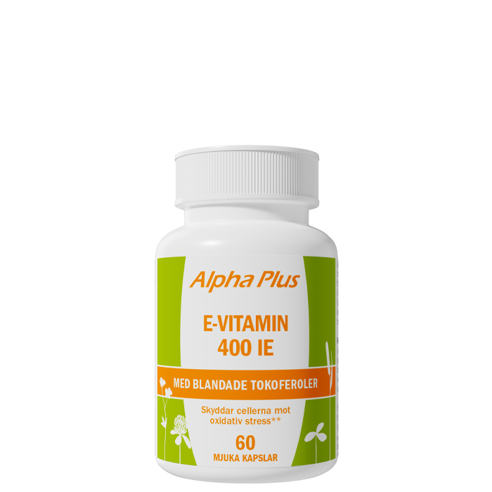 E-vitamin 400IE 60 myk kapsler