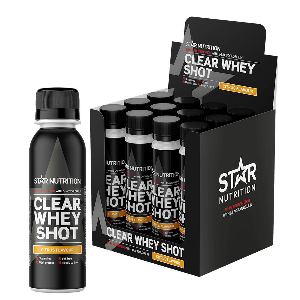 12 x Clear Whey Myseprotein Shot 100 ml citrus