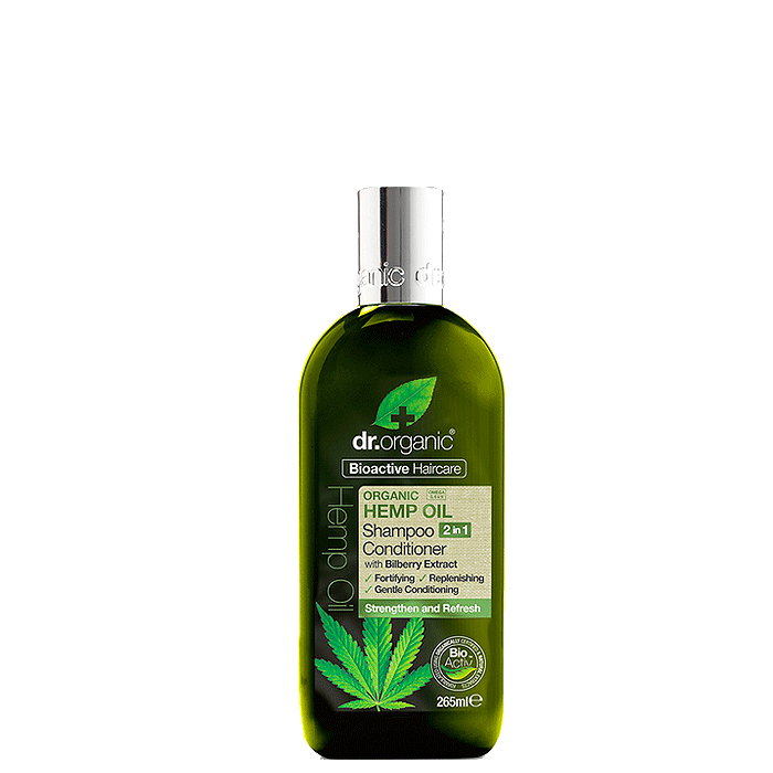 Bilde av Dr Organic Hemp Oil Shampoo & Conditioner 2-in-1, 265 Ml