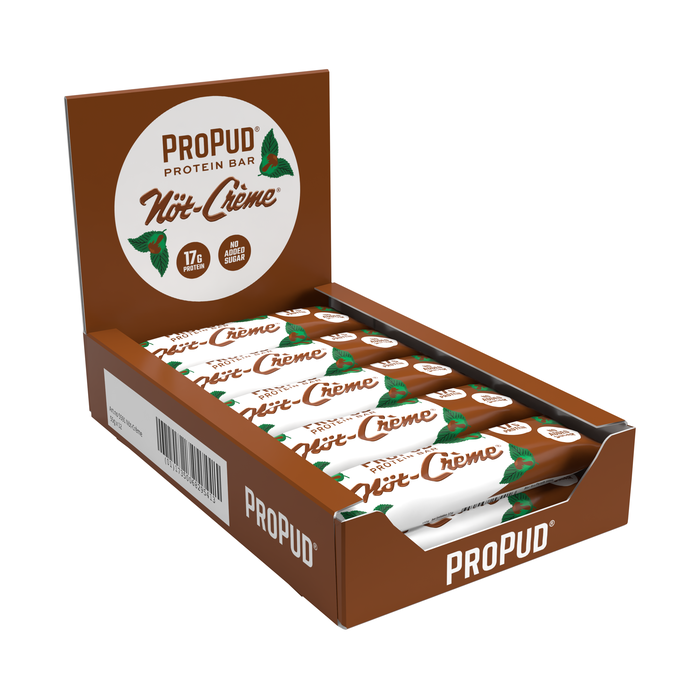 12 x ProPud Protein Bar, 55 g, N&ouml;t-cr&egrave;me