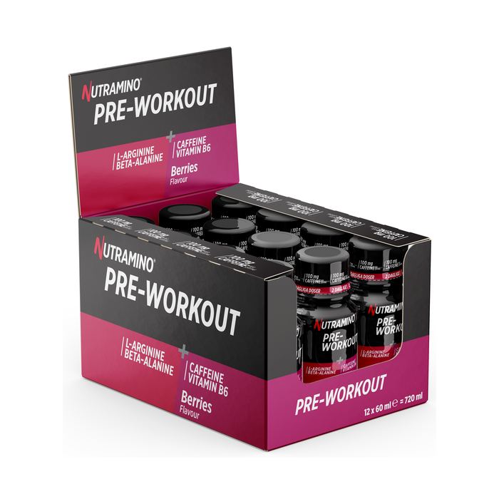 12 x Nutramino PWO Shot 60 ml berries