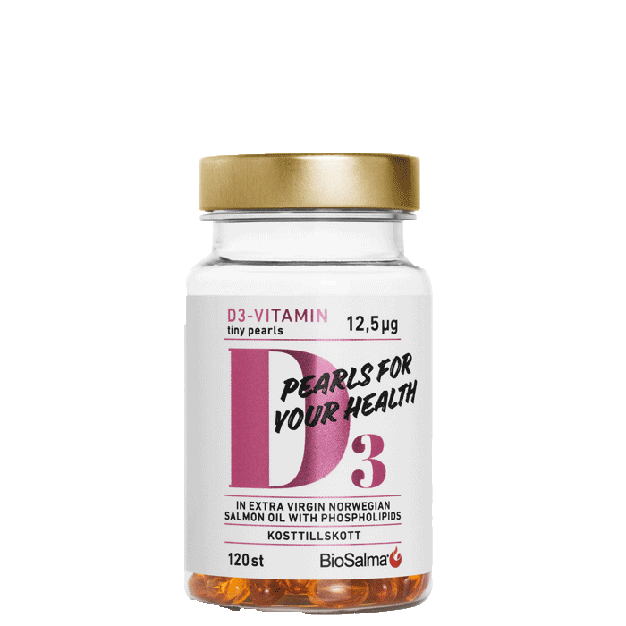 D3-vitamin 125µg Tiny Pearls 120 kapsler