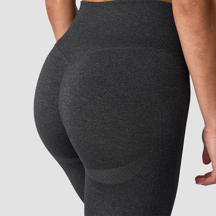 Soft Seamless Tights, Graphite Melange