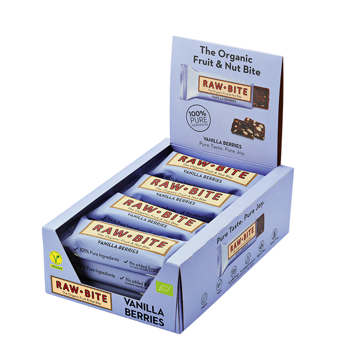 12 x Frukt & N&oslash;ttbar 50 g bar_vanilj
