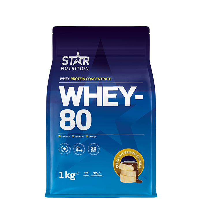 Whey-80 Myseprotein 1 kg