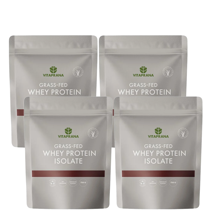 Mix&Match 4 x Myseproteinisolat Grass-fed 750 g