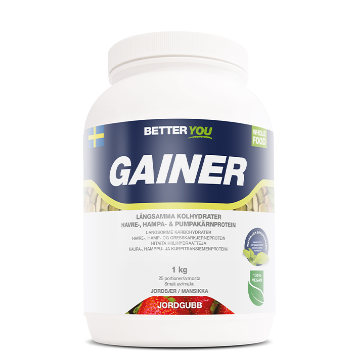 Bilde av Whole Food Gainer Jordbær 1 kg