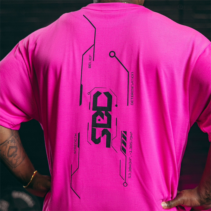 Nova Oversized T‑skjorte Unisex Rosa