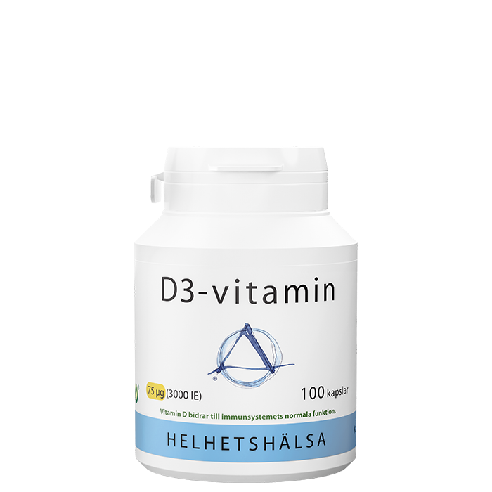 Bilde av D3-vitamin 3000ie (75 Mcg) 100 Kapsler