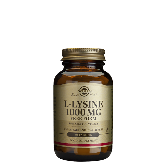 L-lysine 1000 mg, 50 tabletter