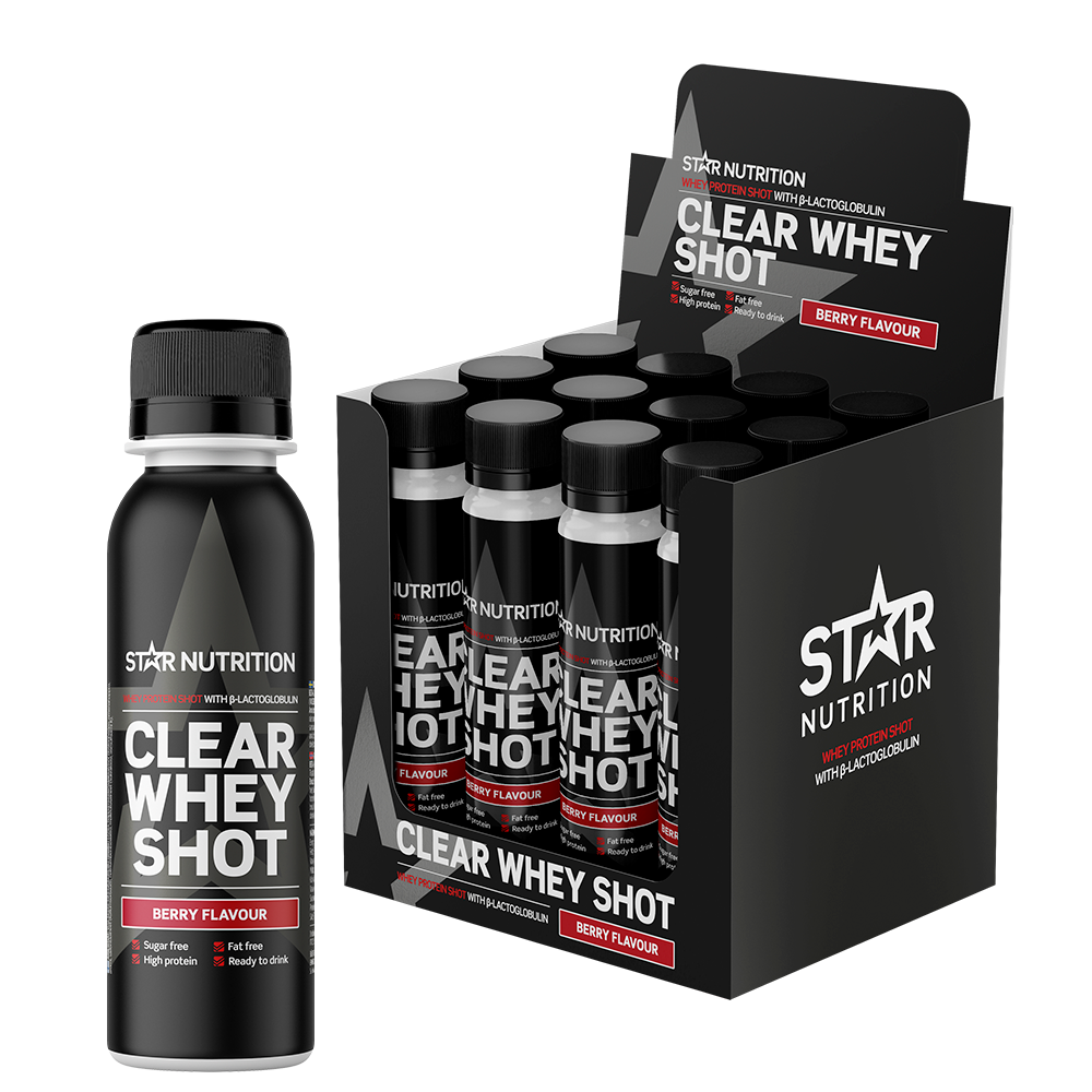 12 x Clear Whey Myseprotein Shot 100 ml berry