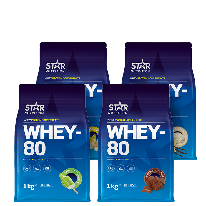 Whey-80 Mix&Match, 4x1kg