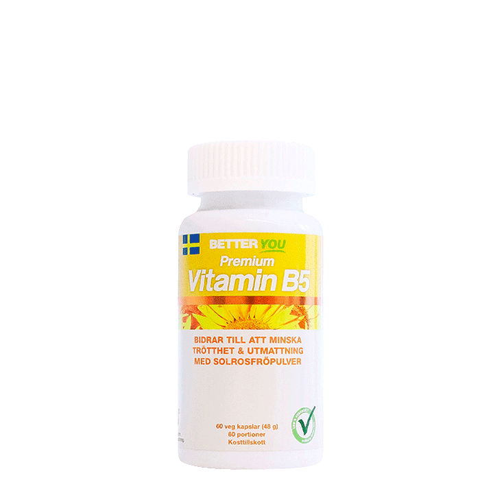 Premium Vitamin B5, 60 kapsler