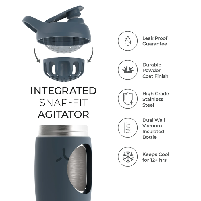 Pursuit Double Wall Steel Shaker 550ml Gr&oslash;nn
