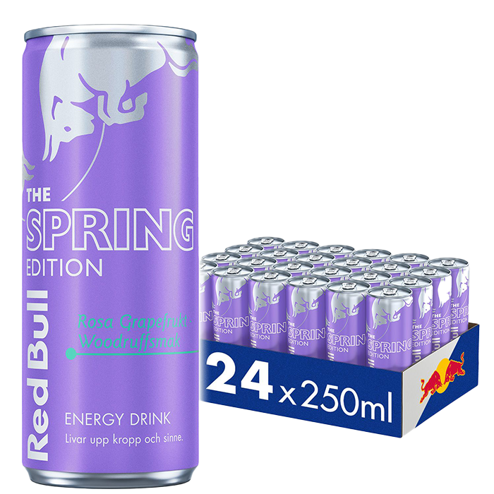 24 x Red Bull Energidrikk 250 ml Spring Edition