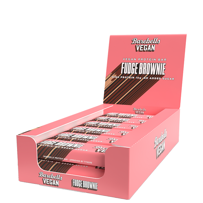 12 x Barebells Vegansk Proteinbar 55 g fudge_brownie