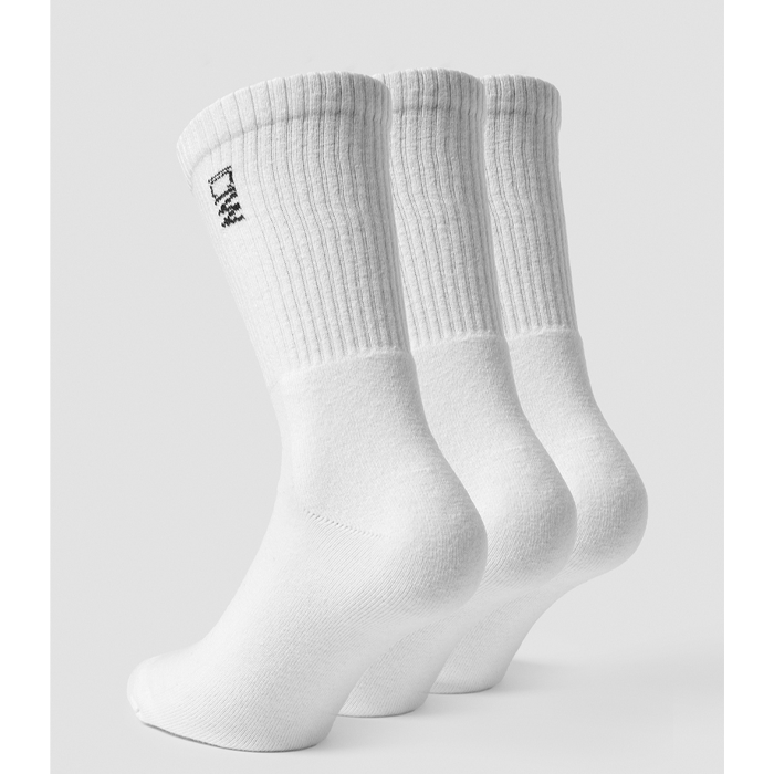Training Socks 3-pack, White