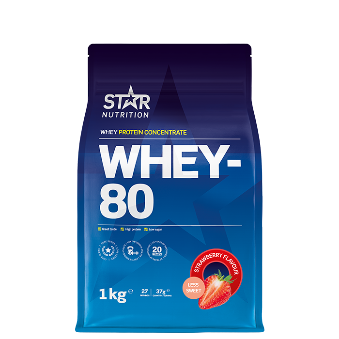 Whey-80 Myseprotein 1 kg