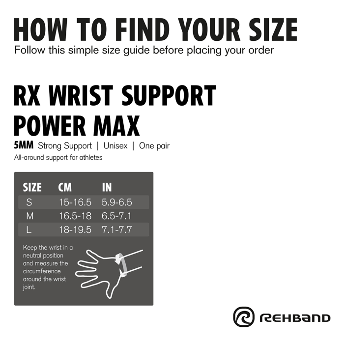 RX H&aring;ndleddst&oslash;tte Power Max Par Svart