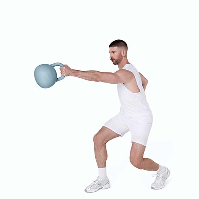 Kettlebell 10 lb 4,5 kg Bl&aring;