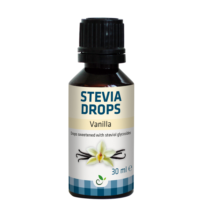 Stevia Dr&aring;per Vanilje 30 ml