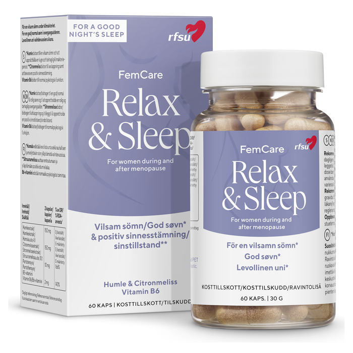 RFSU Relax & Sleep, 60 kapsler fra RFSU