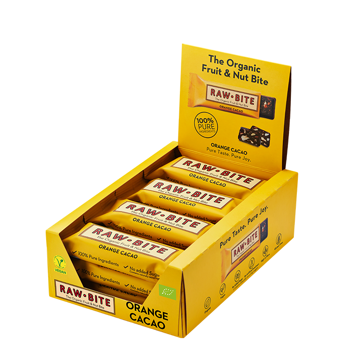 12 x Frukt & N&oslash;ttbar 50 g apelsin_kakao