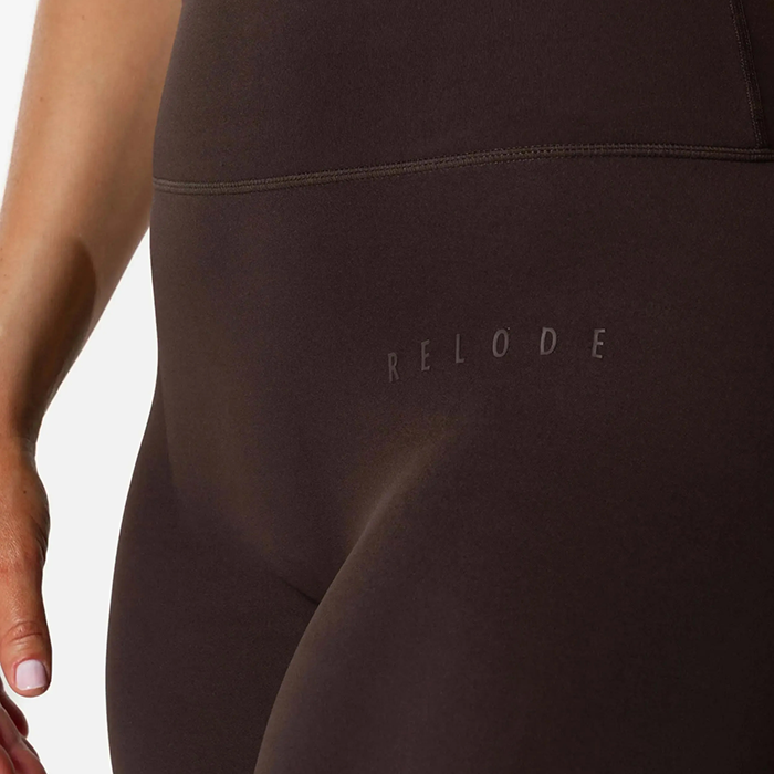 Clean Flare Tights Brun