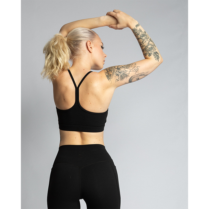 Studio Light Sports Bra, Matte Black