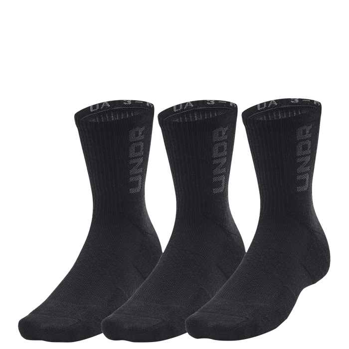 3-Maker 3pk Mid-Crew, Black