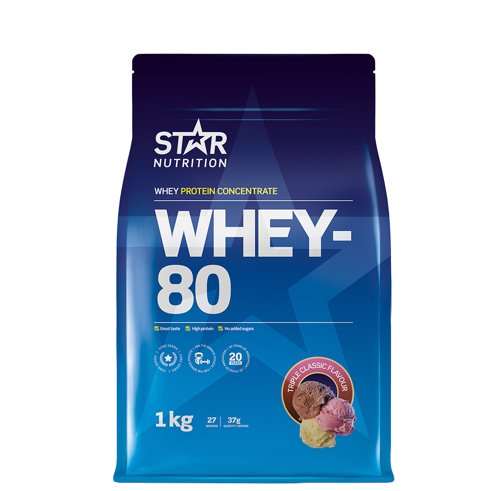 Whey-80 Myseprotein 1 kg