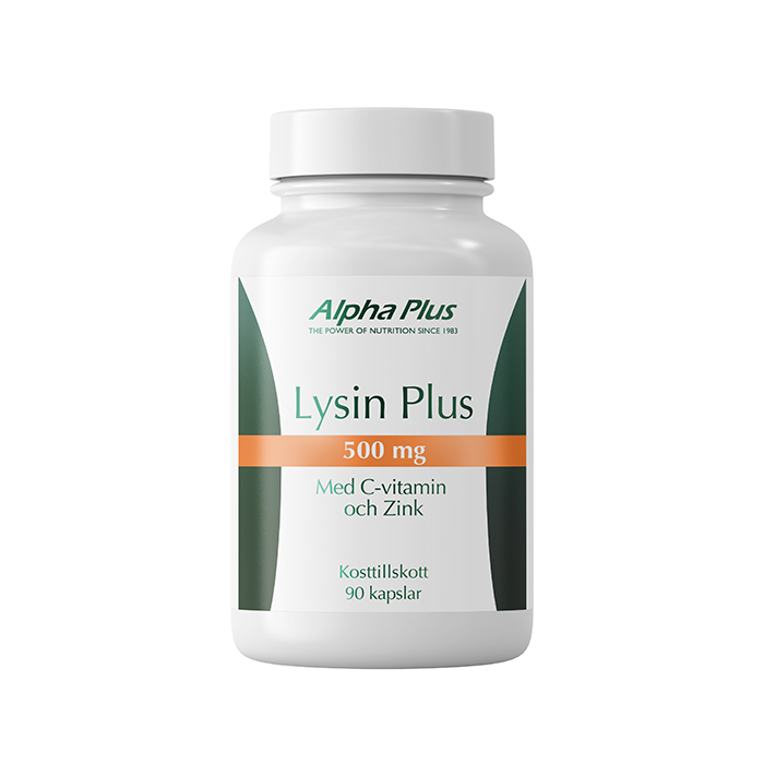 Lysine Plus 500 mg Vegansk aminosyre 90 kapsler