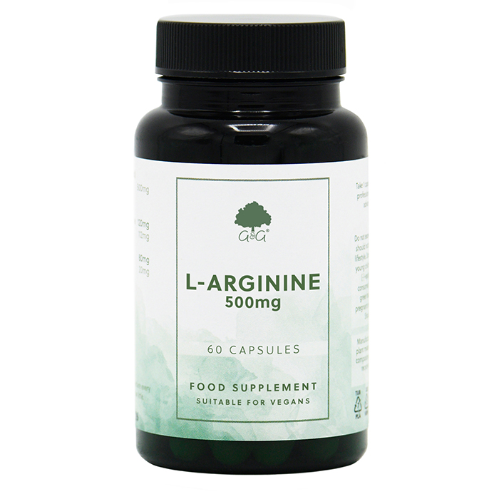L-arginin 500 mg 60 kapsler