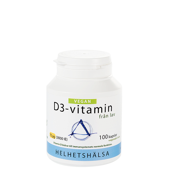 D3-vitamin Vegan 75 mcg 3000 IE 100 kapsler